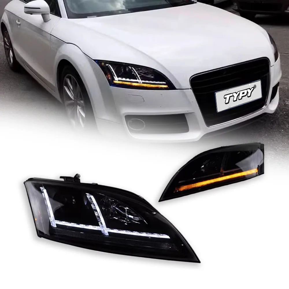 

Автомобильные фары в сборе для Audi TT 2006-2014 новые светодиодные фары DRL динамические указатели поворота стоп-сигналы аксессуары для фар