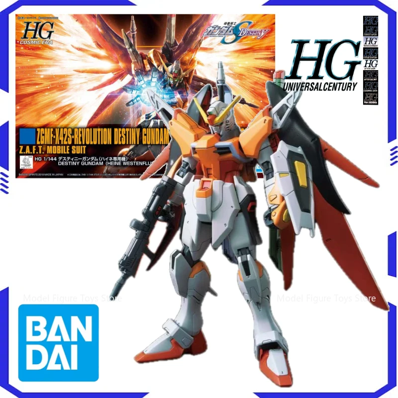

Bandai Genuíno 1/144 HG-ZGMF-X42S Destiny Gundam Model Kit Anime Warrior Component Model Anime Action Character Doll Toy Gift