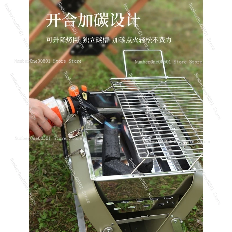 

Portable Folding Charcoal Grill for Outdoor Picnic Camping BBQ Cooking Barbecue Stove