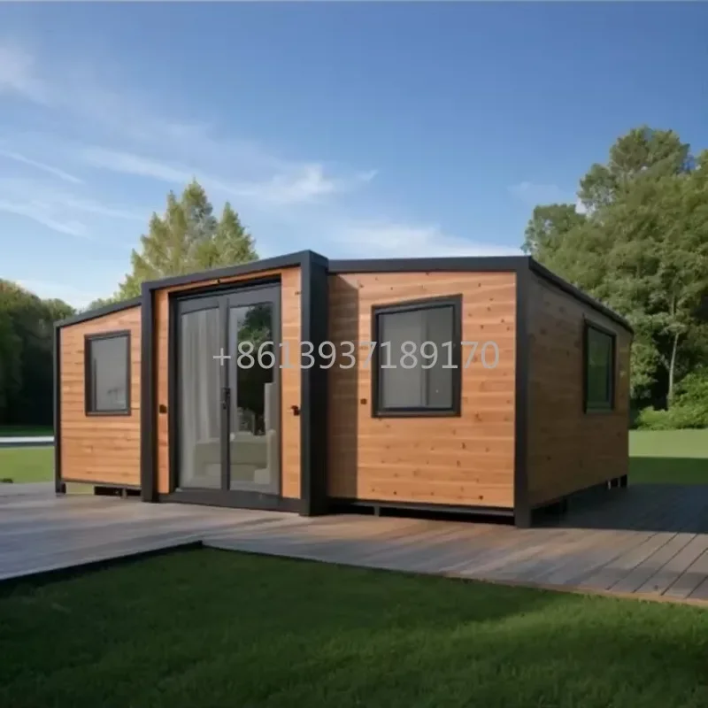 High Quality Luxury Living Villa Prefabricated Expandable Container House With 2 Bedrooms Prefab Portable Mobile Tiny Home