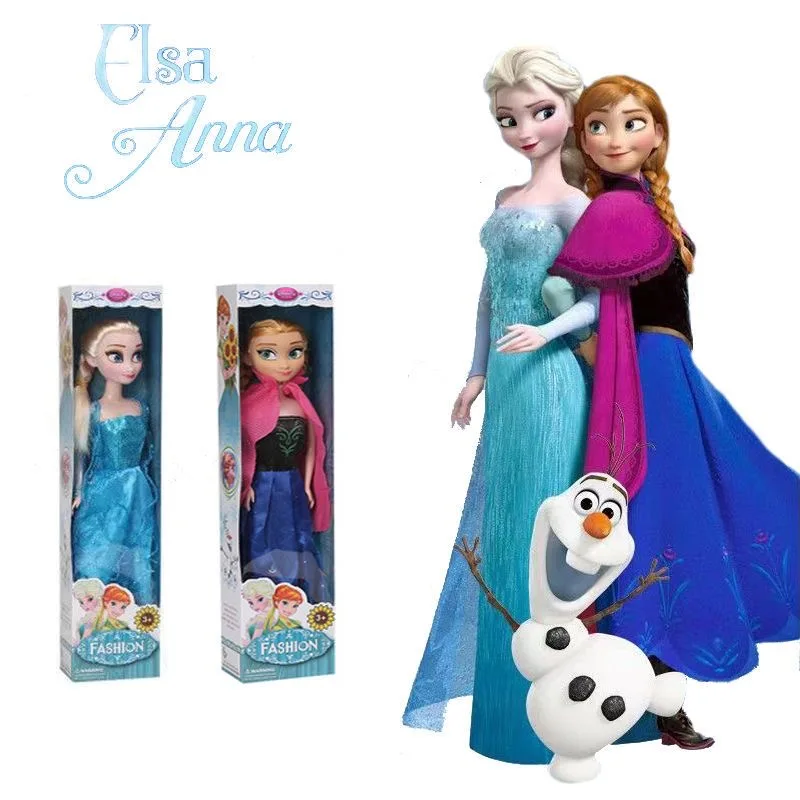 Frozen 2 Elsa Anna Figure Princess Doll Toys Snow Queen Children Girls Toys Elsa Dolls Clothes for Dolls Children Christmas Gift