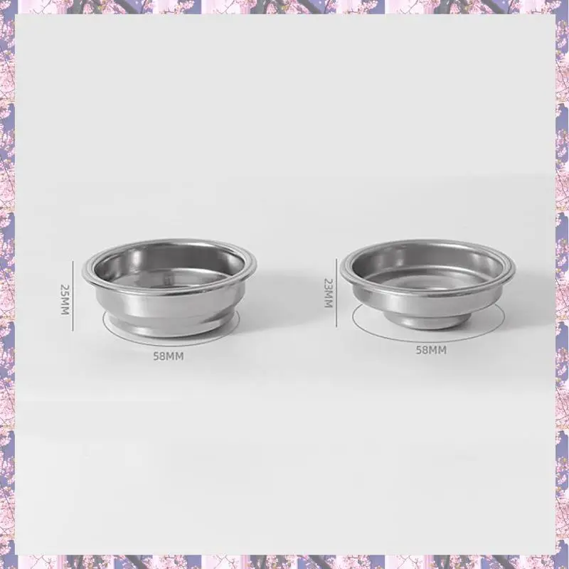 

20PCS Stainless Steel 58Mm Coffee Tea Filter Basket For Espresso Coffee Machine Accessories Pressurized Powder Bowl
