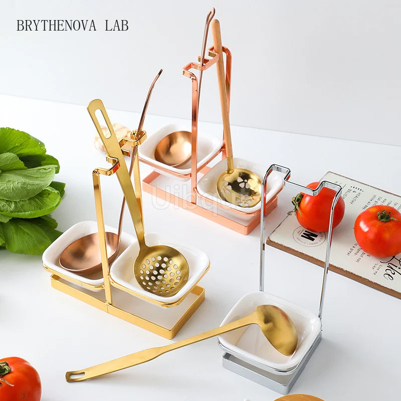 Upright Ladle Holder Kitchen Gadget Multifunctional Portable Spoon Rest for Restaurant Hotpot Food Restaurant Utensil Household