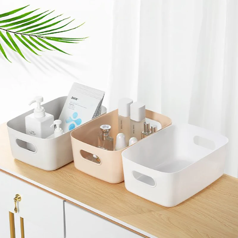 Desktop Storage Box 3 Sizes Large Capacity Cosmetic Makeup Tools Storage Box Stationery Underwear Card Phone Case Storage Box