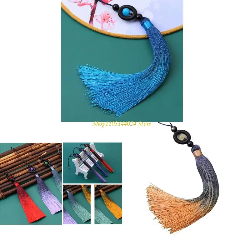 N5KE Taiji Swords Tassels Accessory Hanging Decoration Handmade Chinese Pendant Ornament for Martial Arts Equipment