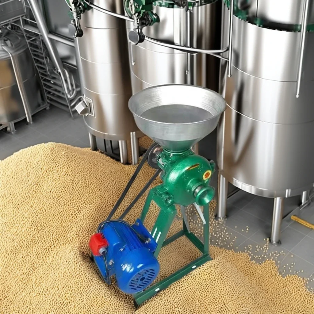 A new type of whole grain crusher and powder crusher for dough type ingredient farms