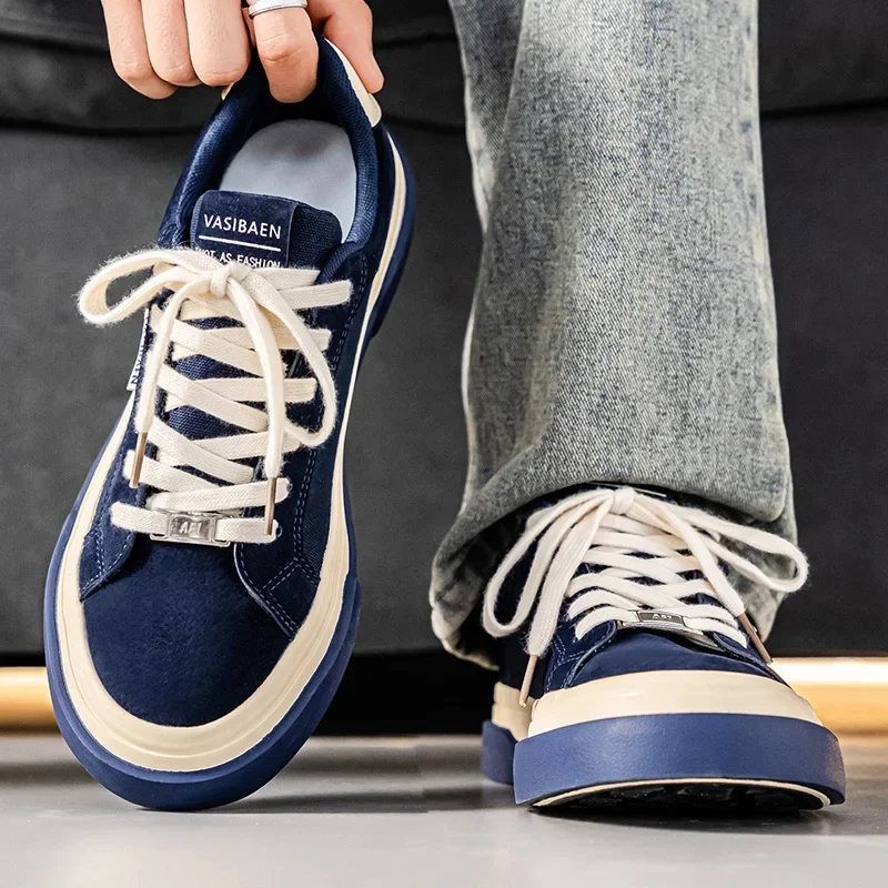 

Men's Flat Shoes with Soft Soles Ultra-light Four-season Color Scheme Anti-slip Wear-resistant Casual Large-sized Walking Shoes