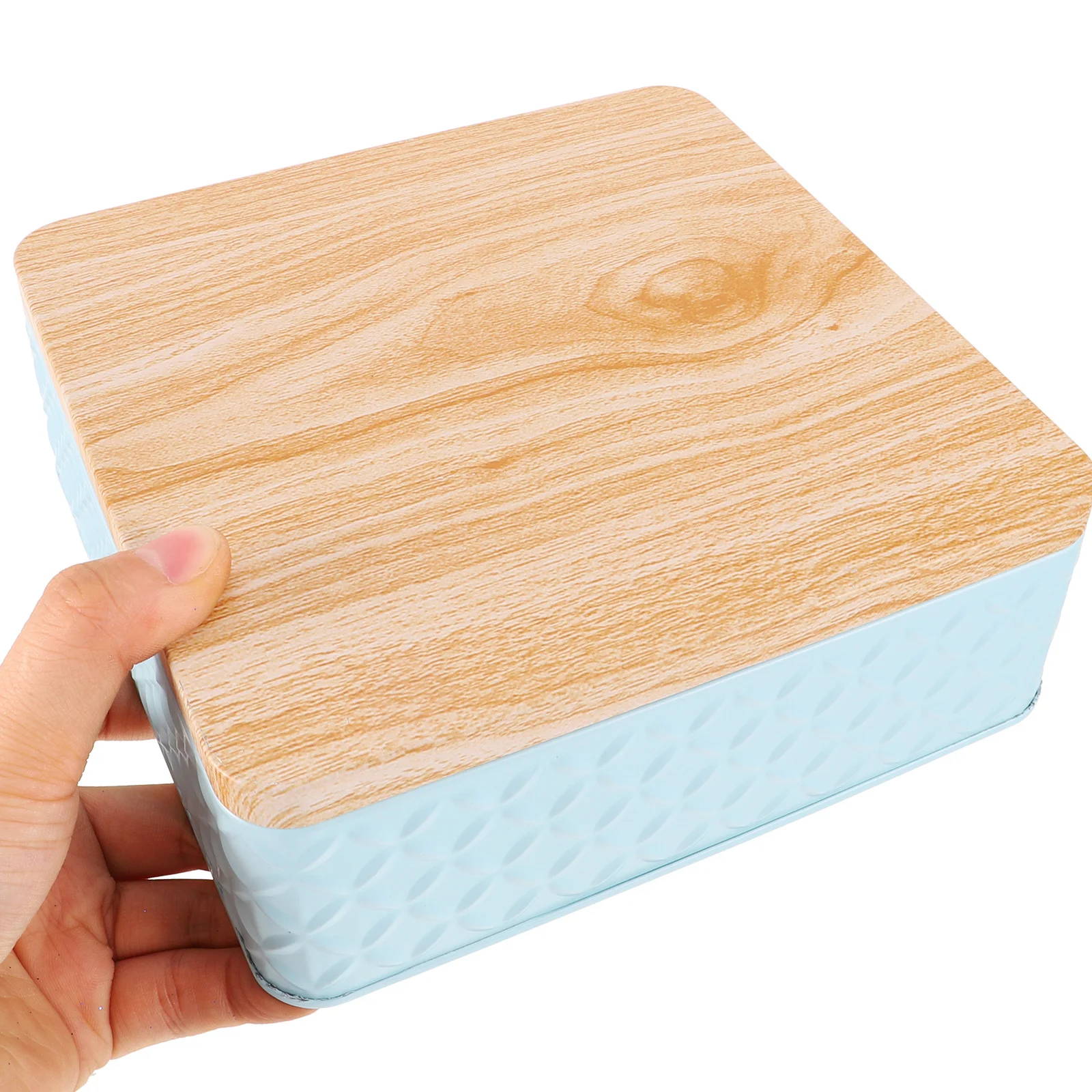 

1pcs Baking Packaging Box Square Tinplate Container Cookie Storage Airtight Metal Candy Jar Party Favor Organizer Gift Tin