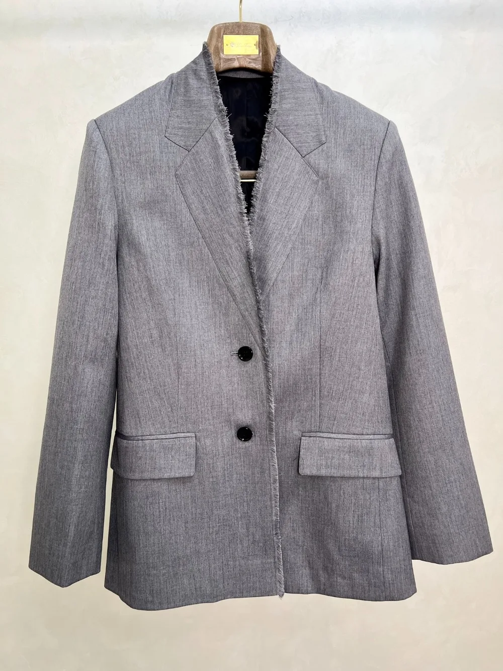 

Autumn High-end Wool Fur-edged Blazer