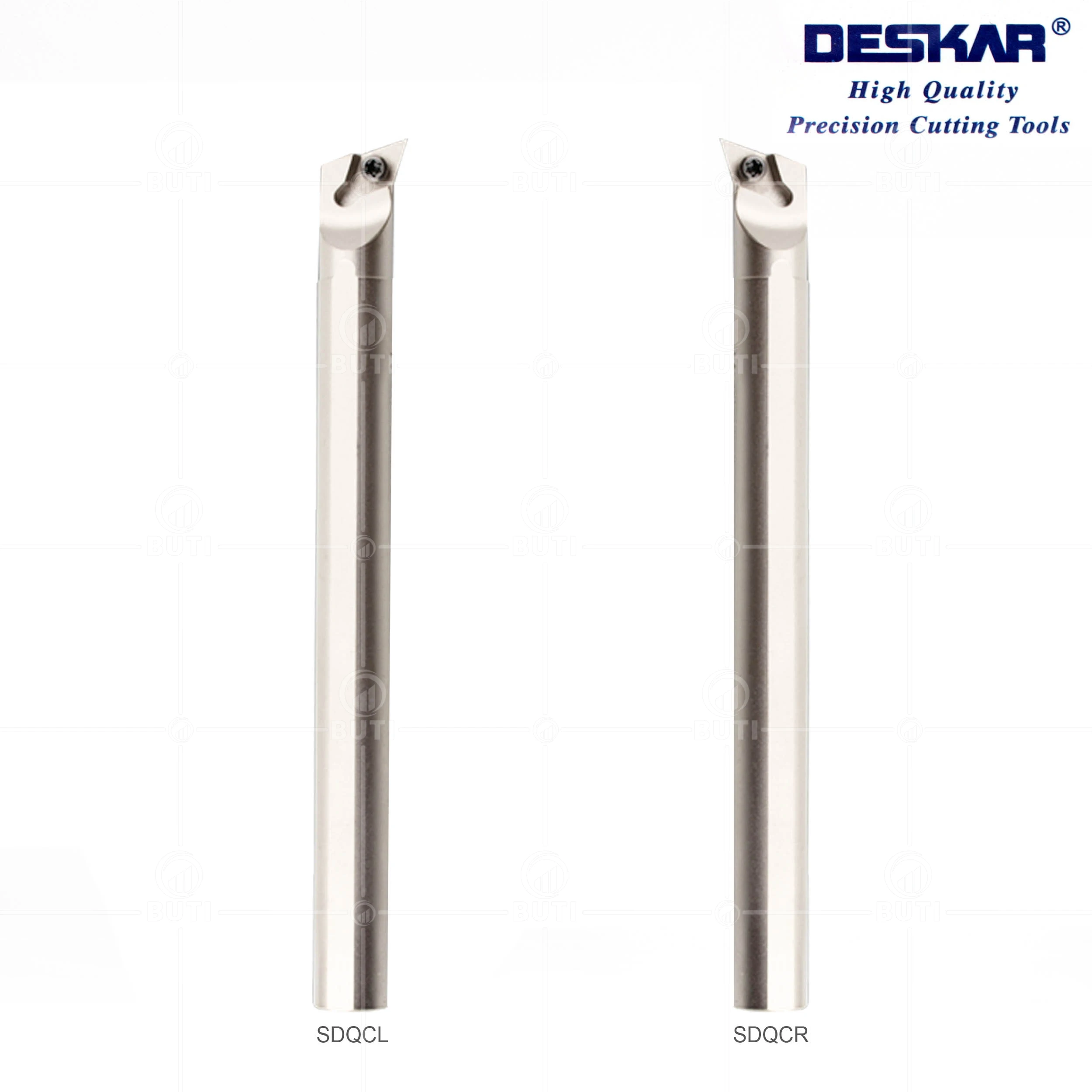 Imagem -02 - Deskar-cnc Shockproof Turning Tool Bar para Dsmt Corte Inserir Arbor Branco Porta-ferramentas com Pequeno Furo 100 Original Sdqcr Sdqcl