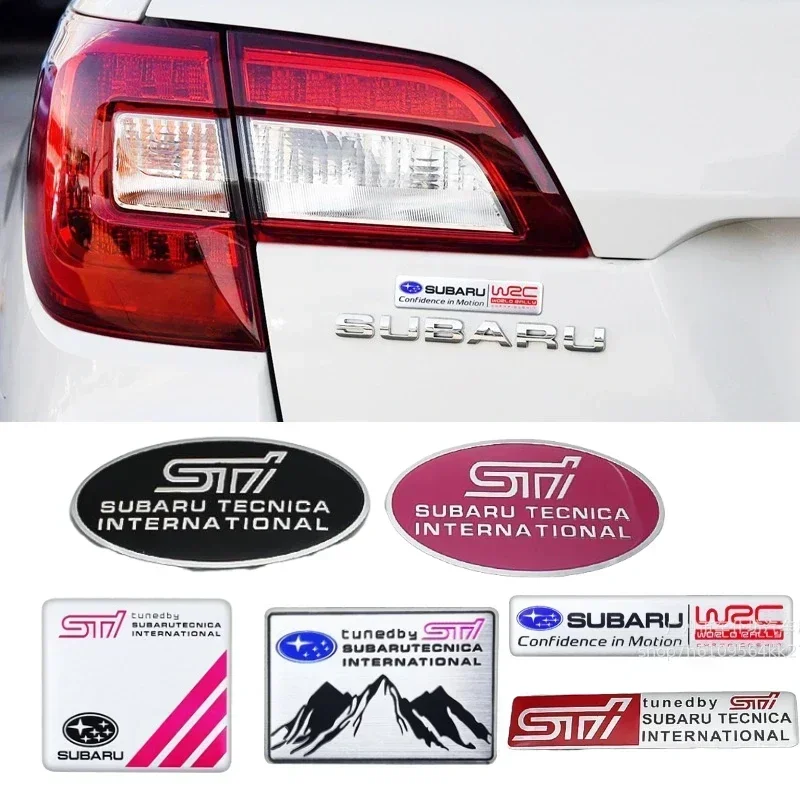 1 قطعة تصفيف السيارة الجانب الحاجز الخلفي الجذع ملصق الشارات لسوبارو STI Outback امبريزا ليجاسي WRX XV فورستر الصاعد اكسسوارات #3