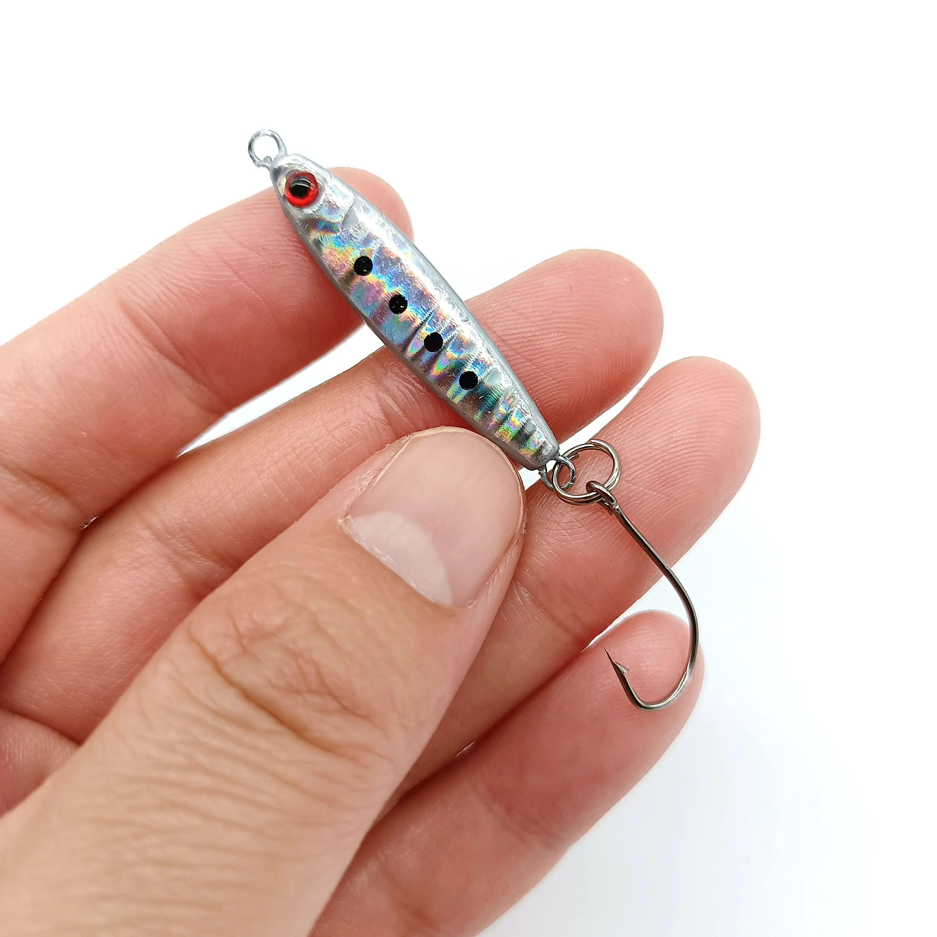 DUODUOYU 5PCS   Mini Metal Jig  Fishing Leurre 5g/35mm  Small Fish With Single Hook Isca Artificial Fishing Equipment