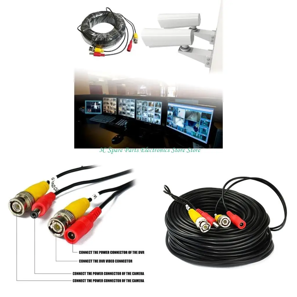 

SZ PVC BNC к кабелю видеоразъемов DC5,5x2,1 мм для различных типов камер безопасности