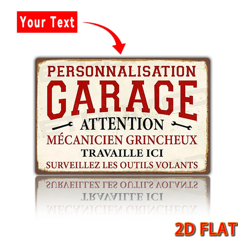 1 قطعة علامة معدنية مخصصة ، علامة جراج شخصية ، مثالية للرجل الكهف ، بار ، المرآب ، ديكور داخلي/خارجي علامة ألومنيوم 8x12 بوصة