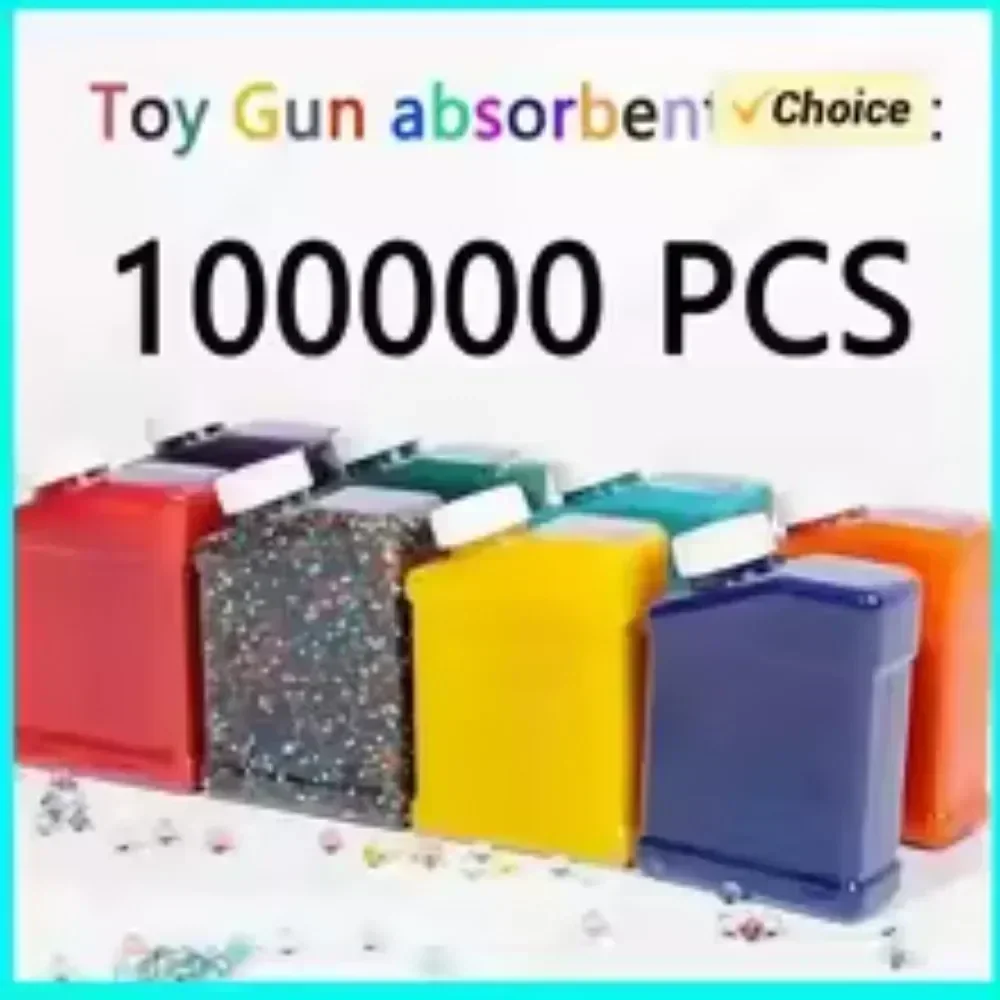Bolas de agua HOTGel Blaster 100000 Uds. Bolas de Gel de 7-8mm munición Compatible con pistola de Gel agua Blasters Splatter Gall Orbez