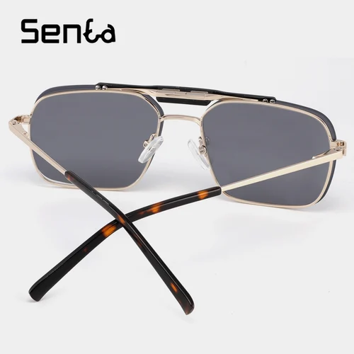 Imagen 2 del producto Gafas de sol polarizadas para hombre, gafas de sol con Clip magnético, gafas de sol Retro de lujo, monturas para gafas de sol para miopía 2022