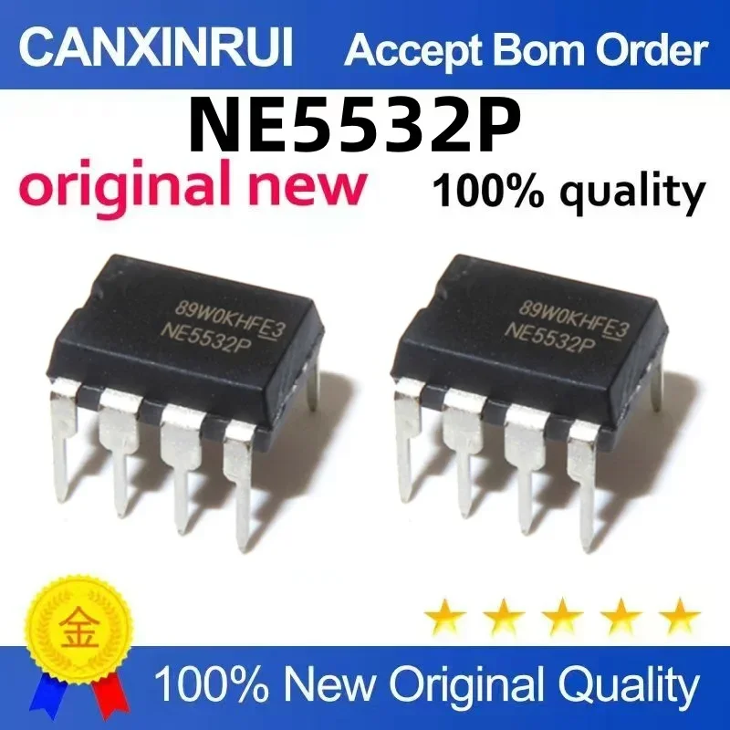 (5-100 pieces) NE5532P NE5532 NE5532N Audio Operational Amplifier Chip Low Noise Operational Amplifier DIP-8 Direct Insertion