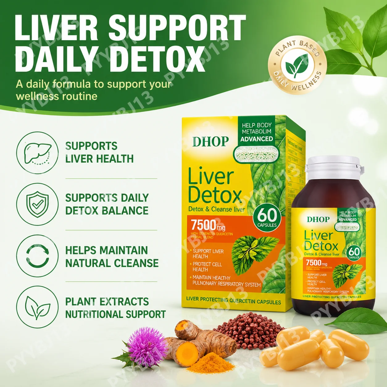 DHOP Advanced Liver Cleanse Su - Wellness Quercetin review and price