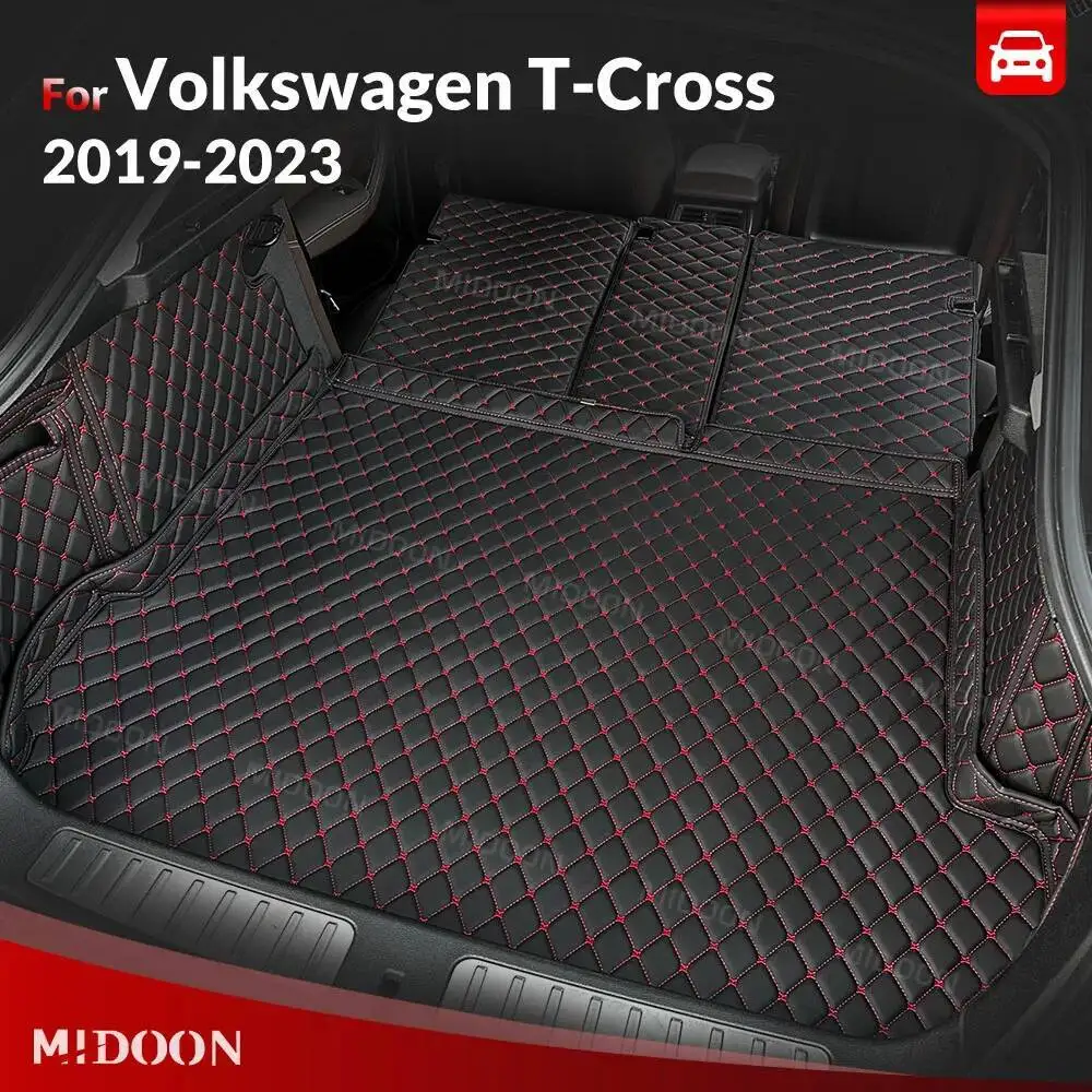 

MIDOON For Volkswagen（VW）T-Cross 2019-2023 22 Auto Full Coverage Trunk Mat Car Protective Pad Cargo Liner Interior Accessories