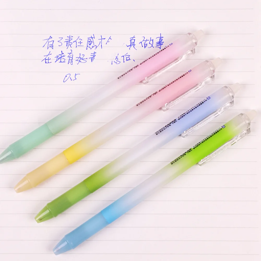 Wholesale 48pcs Blue Ink Erasable Pens for Writing Students School Things Study Accessories Supplies Bulk Stationery Aesthetic