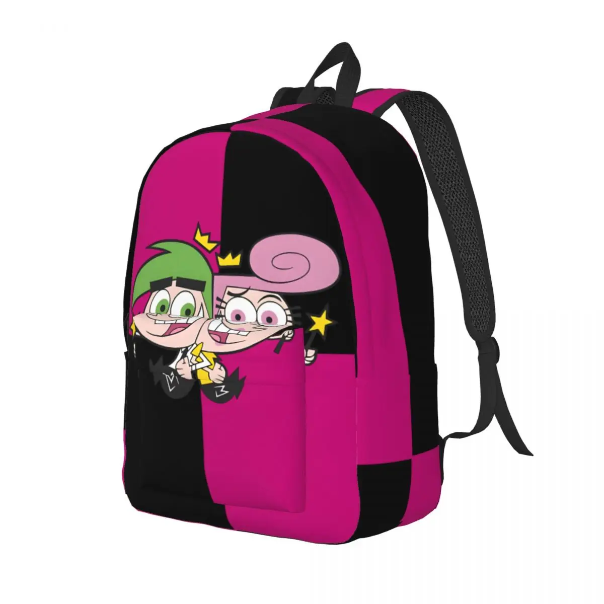 Combination Knapsack The Fairly Oddparents Teenager Portable Office Work School Birthday Gift Multi Compartment Storage Bag