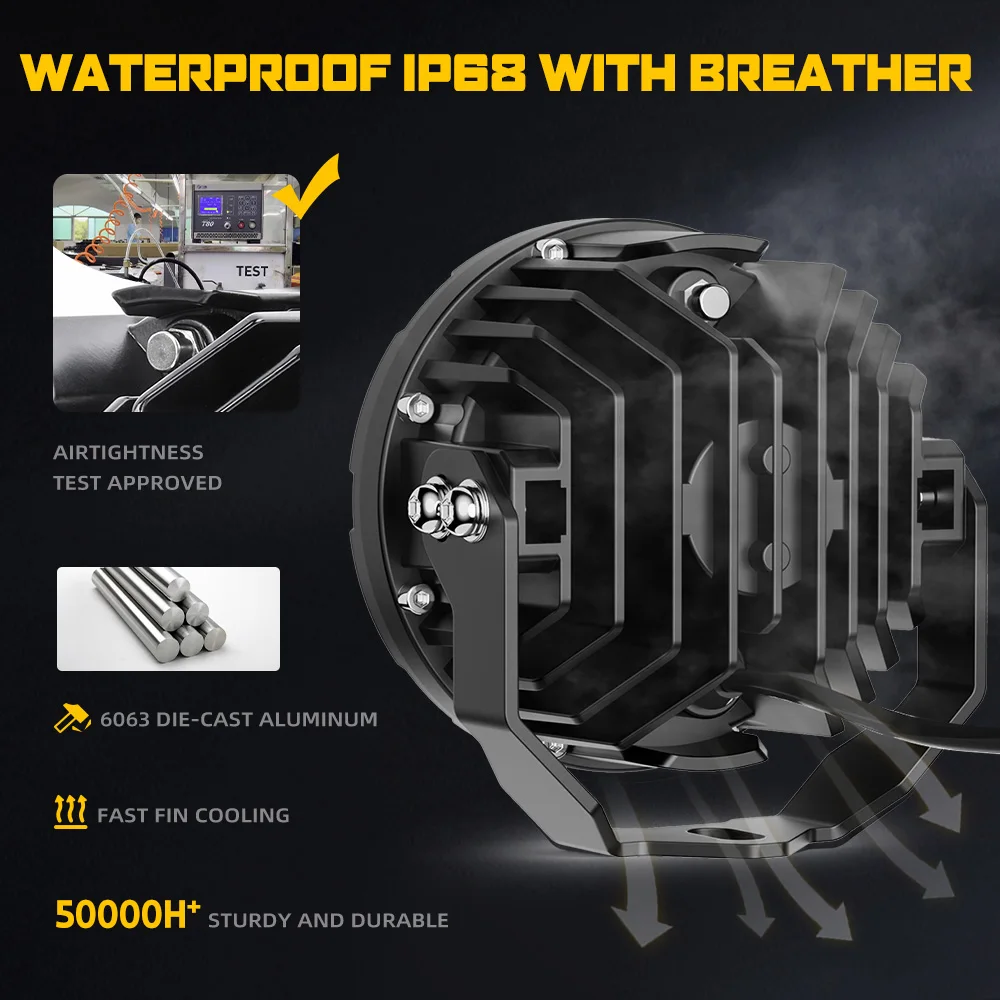 High Low Beam Motor Lights Amber Yellow DRL GR Motorcycle Aux External Spotlight for   GS