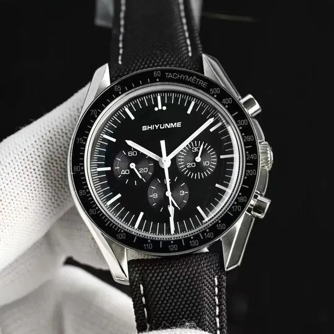 A333 Store ساعة ميكانيكية أوتوماتيكية للرجال 42 ملم ستانلس ستيل أسود أزرق سيراميك مدي ياقوت مقاوم للماء