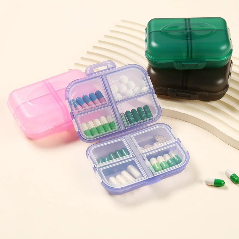 New Hot Premium Portable Trave Minil Weekly 8 Grids Pill Box Cases Container Organizer Storage for Medicine Vitamin Fish Oils