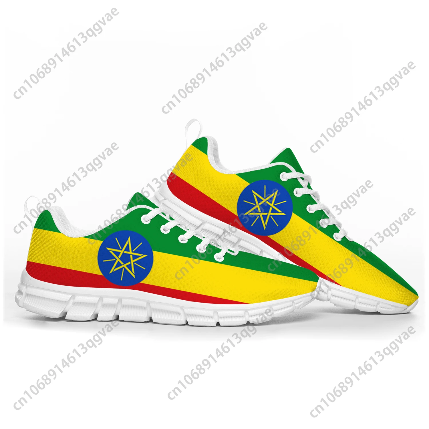 Ethiopian Flag Sports Shoes Mens Womens Teenager Kids Children Sneakers Ethiopia Casual Custom High Quality Couple Shoes