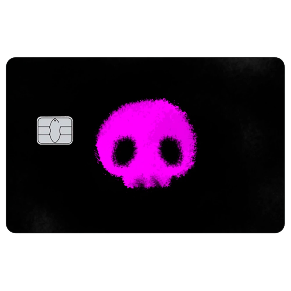 ملصقات غير لامعة مقاومة للخدش لبطاقة الائتمان Kuromi الكرتونية اللطيفة لبطاقة البنك VISA JCB MasterCard وبطاقات IC الأخرى