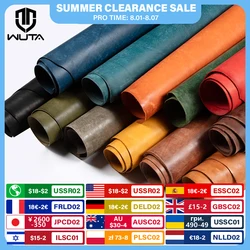 WUTA 1/3/5Sq.ft Vintage Frosted Vegetable Tanned Cowhide Leather First Layer Genuine Skin DIY Handmade Craft Bag Wallet Material