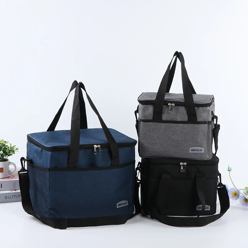 

18L Large Capacity Picnic Cooler Backpack Lunch Beer Thermal Insulated Box Double Zipper Outdoor Food Beverage Storage Bags