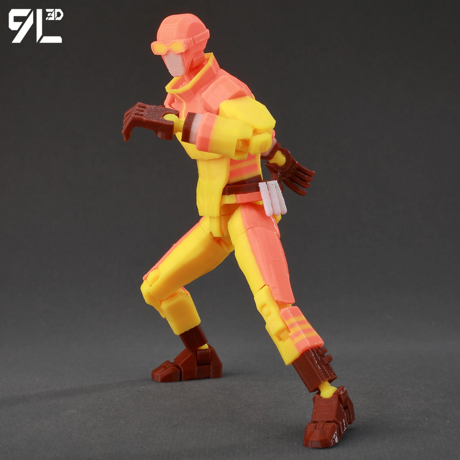 9L3D Lucky13 勝ち目なしの少年アニメファン 3D プリントアクションフィギュア多関節ロボットおもちゃデスク装飾ストレスリリーフ Dummy13 T13