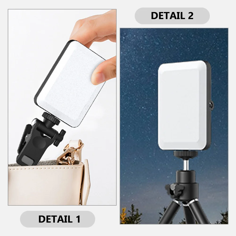 Lumière vidéo LED, petite caméra à clipser pour conférence de maquillage, lumières de téléphone portables, ordinateur Portable de travail