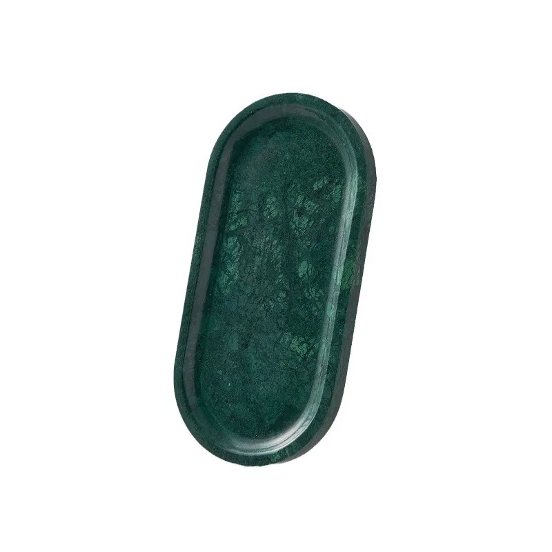 

Natural marble aromatherapy hand sanitizer tray, tray, candlestick plate
