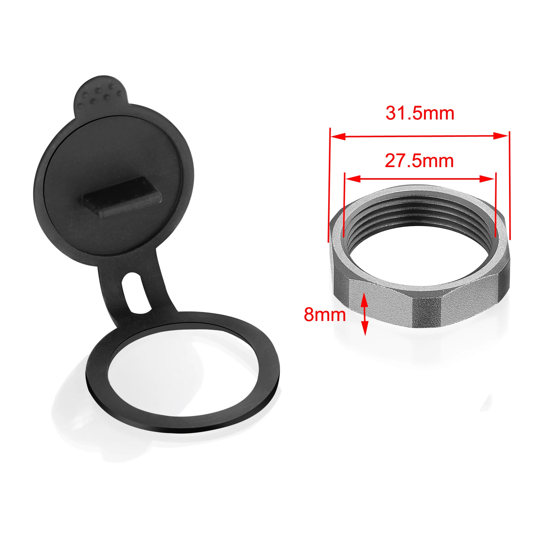 Bochara 1m USB3.0 ذكر إلى أنثى فلوش جبل لوحة تمديد كابل مع مؤشر ضوء مقشر سبائك الألومنيوم للسيارة