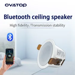 BS005D Mini 8ohm High Quality Professional Surround Sound Bluetooth LoudSpeakers Smart Home System Speakers Ceiling Speaker