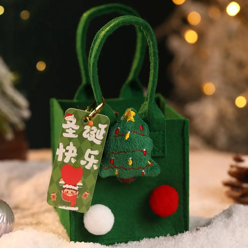

Santa Christmas Candy Bag Cartoon Cute Mini Felt Candy Bag Fruit Basket Reusable Cookies Storage Bag Kids/Children