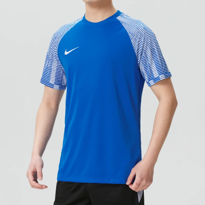 

Nike Men's Sportswear Moisture-Wicking Quick-Drying Running Fitness Breathable Contrasting Color Round Neck Short-Sleeved T-Shirt Ib8761-450