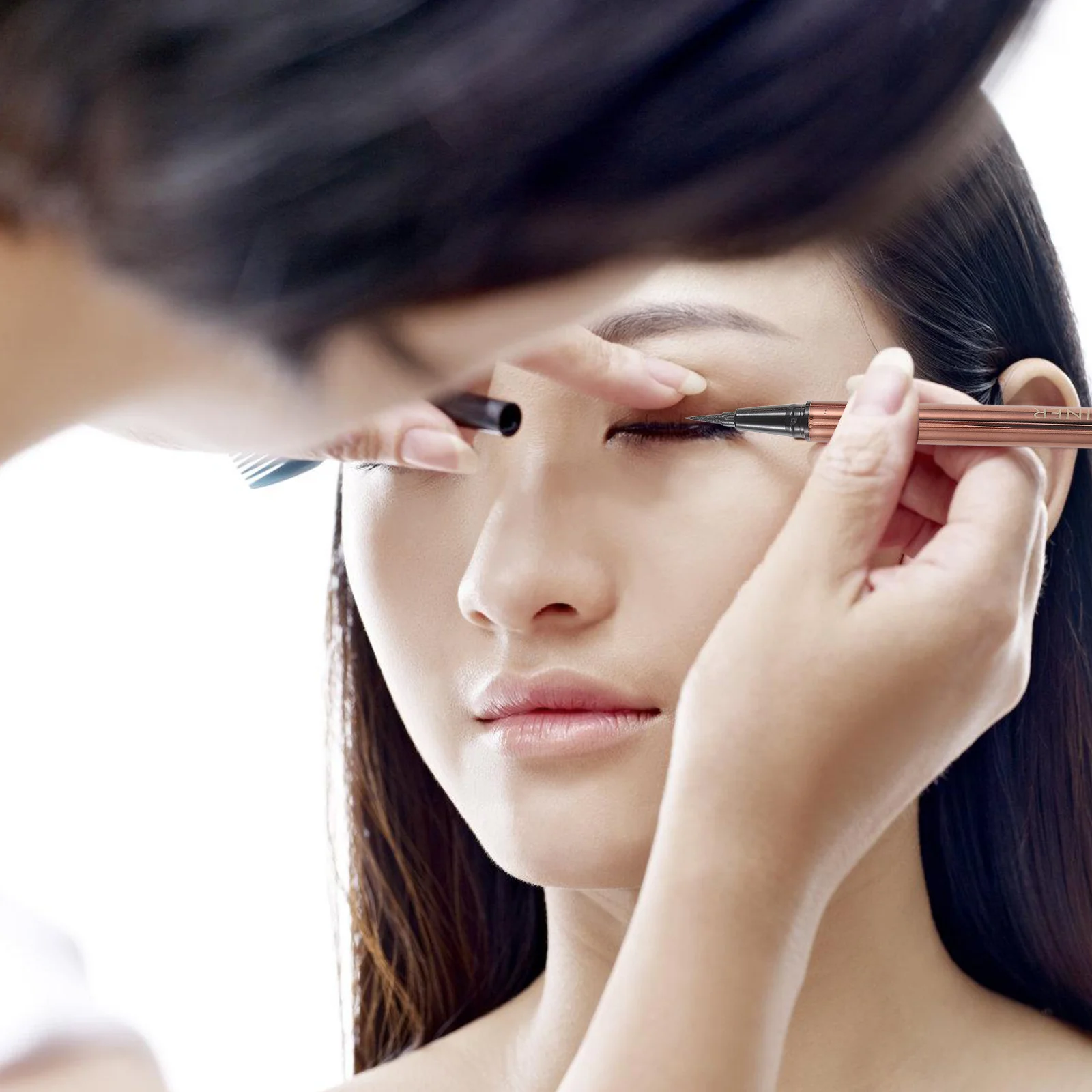 Delineador de ojos resistente al agua, delineador líquido de secado rápido, herramienta para dibujar líneas en los ojos, accesorio de maquillaje para viajes, a prueba de manchas, resistente al aceite