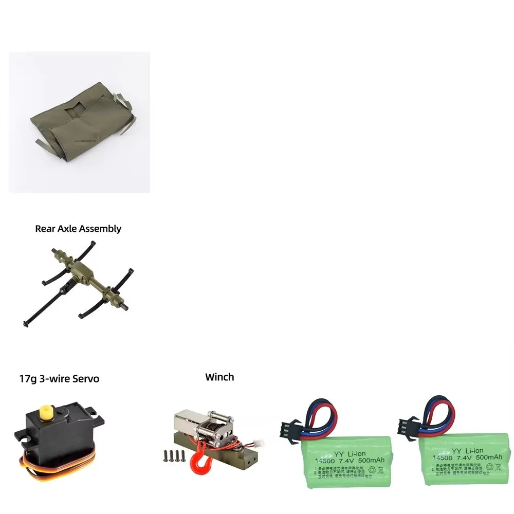 

C8815 Запчасти для радиоуправляемого автомобиля 7,4 В 500 мАч Аккумулятор/двигатель/лебедка/приводной вал/аксессуары JJRC C8815
