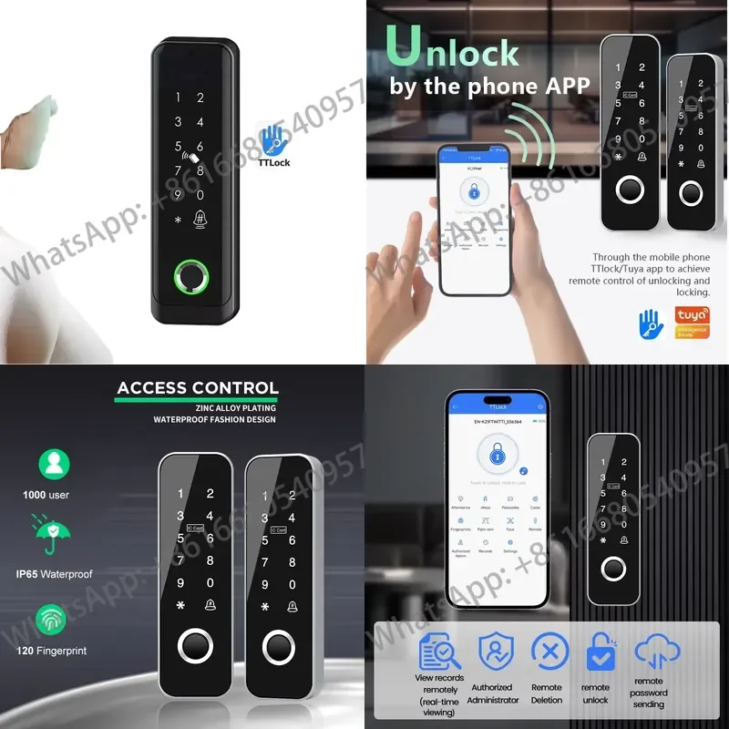 EBKN Waterproof Touchscreen Keyboard TTlock Wi-Fi Outdoor Biometric Fingerprint Other Access Control Products