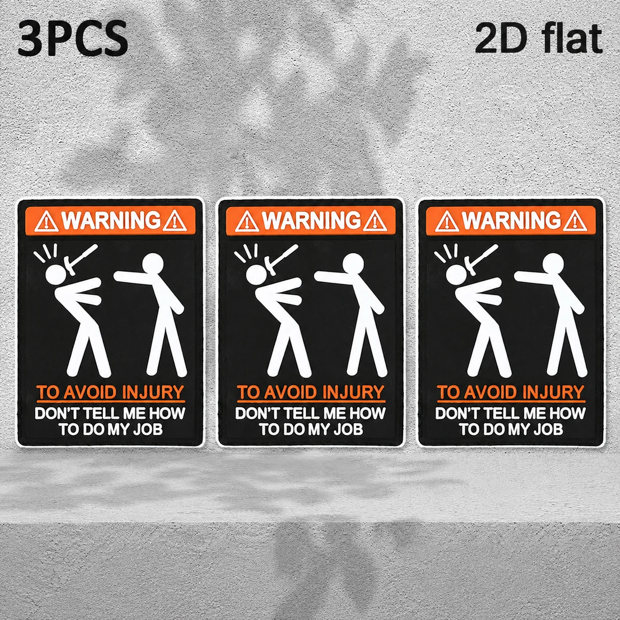 Humorous Stickman Design, 2D Flat Pvc Material, Decorative Stickers, Comes with a Felt Backing, Available in Various Sizes, 1Pc/2Pcs/3Pcs, Not Easy to Fade or Age, Decorative Accessories for Backpacks and Trendy Storage Bags