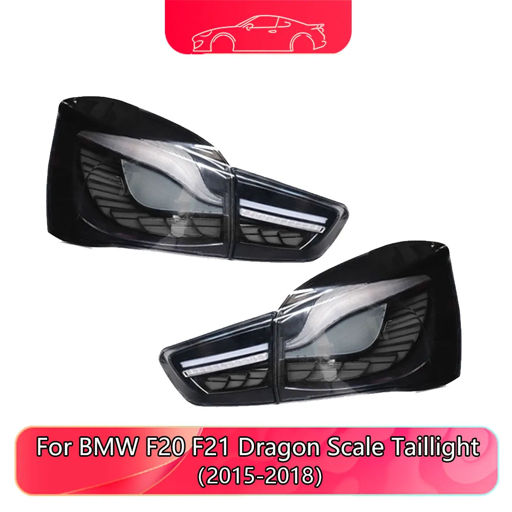 Taillight For BMW 1Series F20 F21 Tail Light Assembly 2015-2018 Modification Dragon Scale LED Rear Tail Lights with Glow Effect