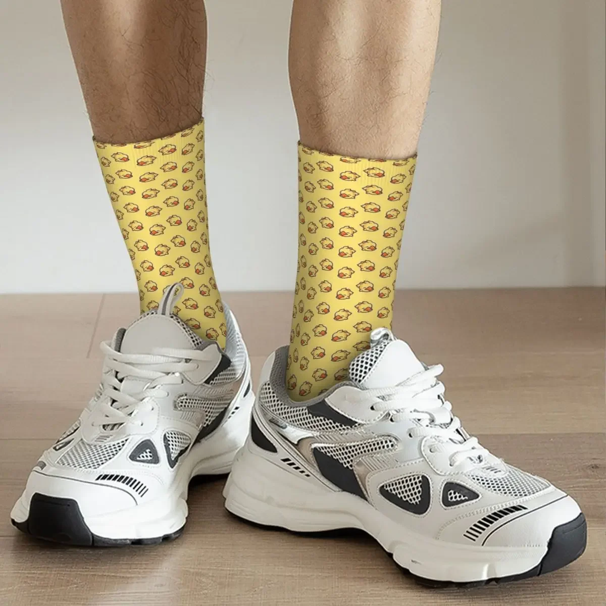 Calcetines Super suaves para hombre y mujer, medias largas, quiero montar mi Chocobo, todos los días, Harajuku, accesorios para todas las estaciones, regalos