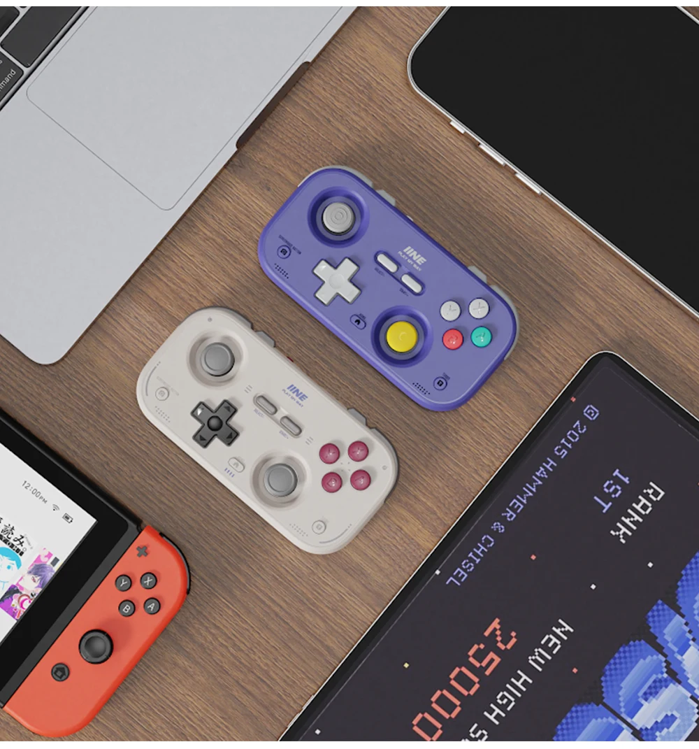IINE Pocket Gamepad for Nintendo Switch 2/1 Steam Deck Phone Car Portable Retro Controller Hall Effect Joystick NS Version