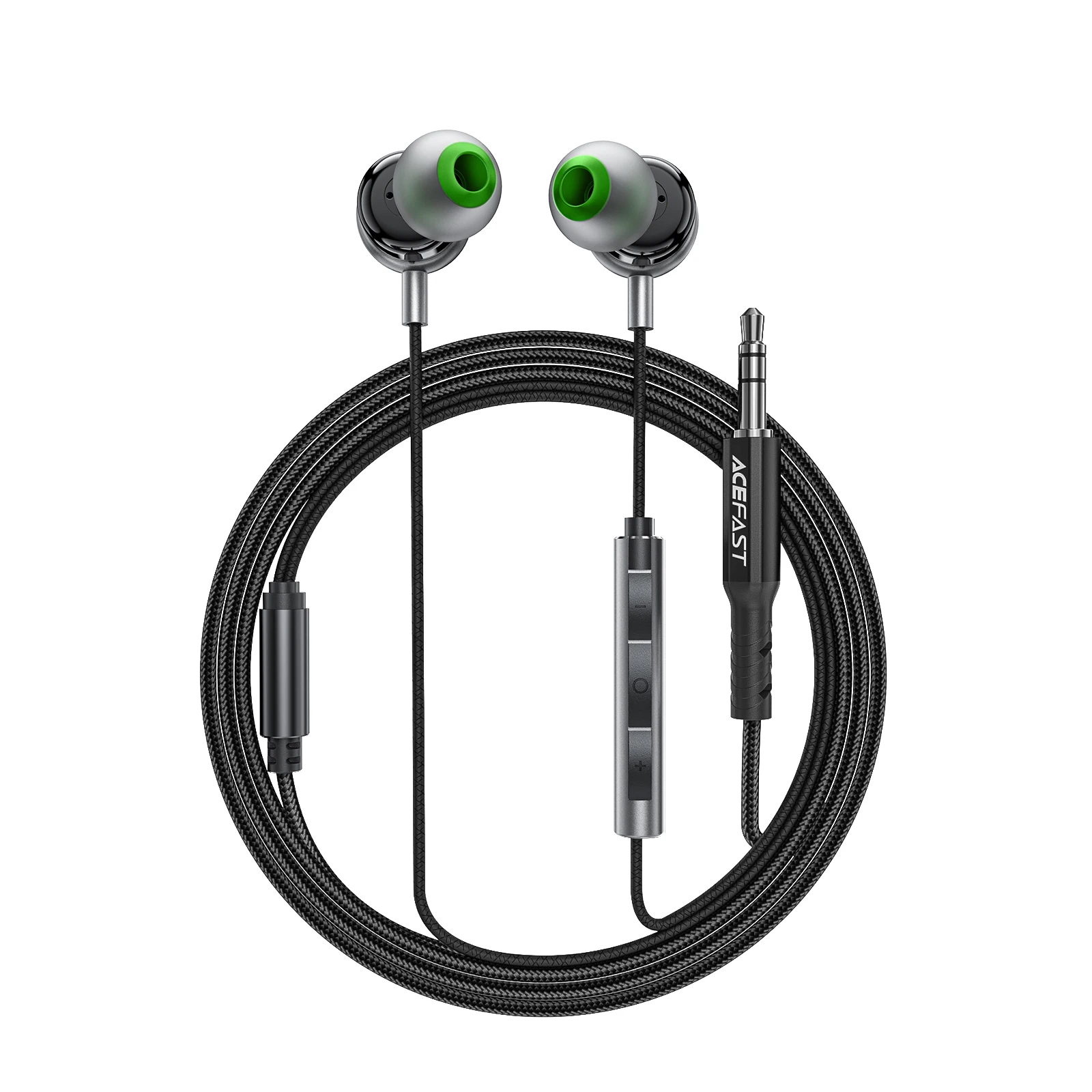 ACEFAST 3,5 mm bedrade hoofdtelefoon muziek sport stereo oordopjes in oor 120 cm lengte muziek sport oortelefoon met microfoon telefoonaccessoires