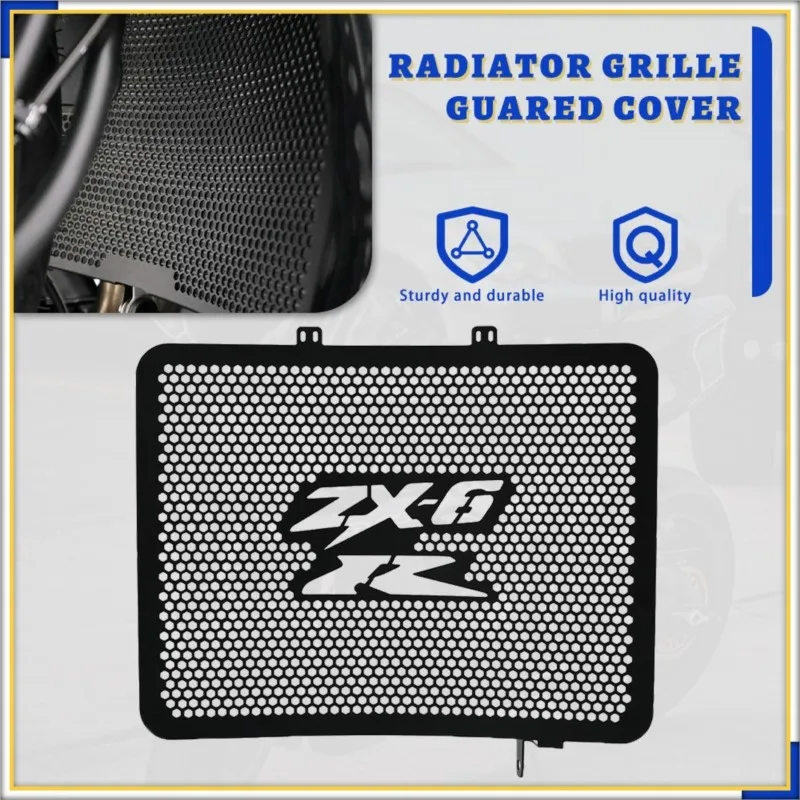 

Motorcycle Aluminium Radiator Grille Guard Water Tank Protection Accessories For Ninja ZX-6R 636 ZX636 ZX-6RR ZX 6R 2003 2004