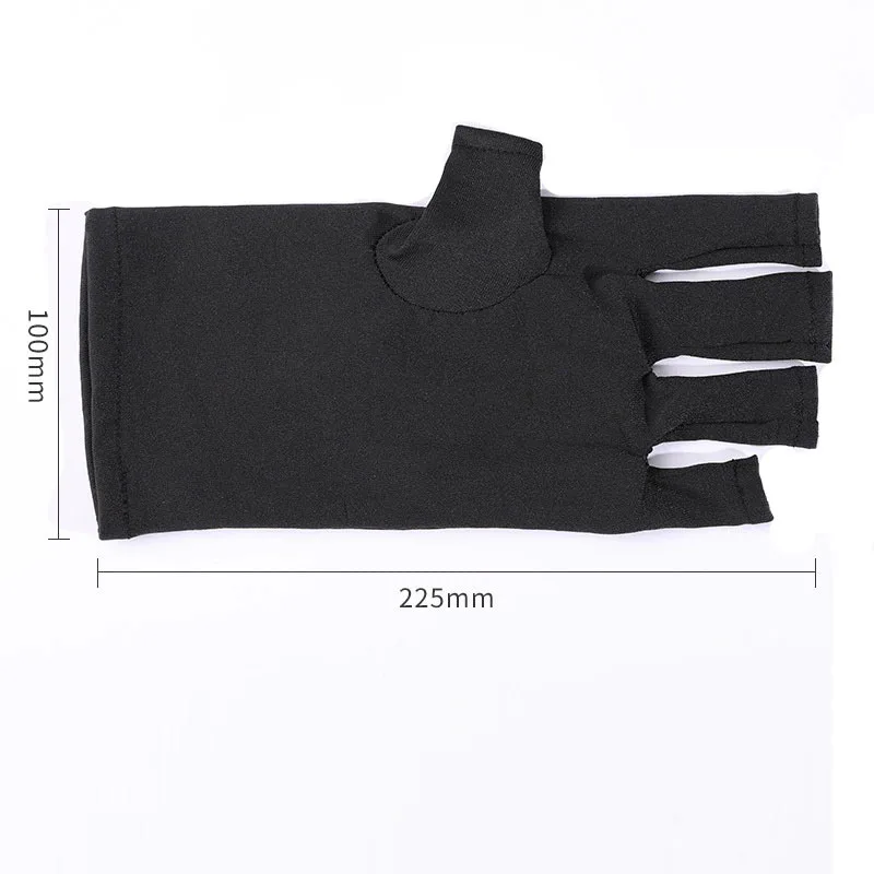 Anti UV Gloves for Gel Nail Lamp Fingerless UV Nail Gloves Manicure UV Shield Fingerless Gloves Women Nail Art Skin Care Gloves
