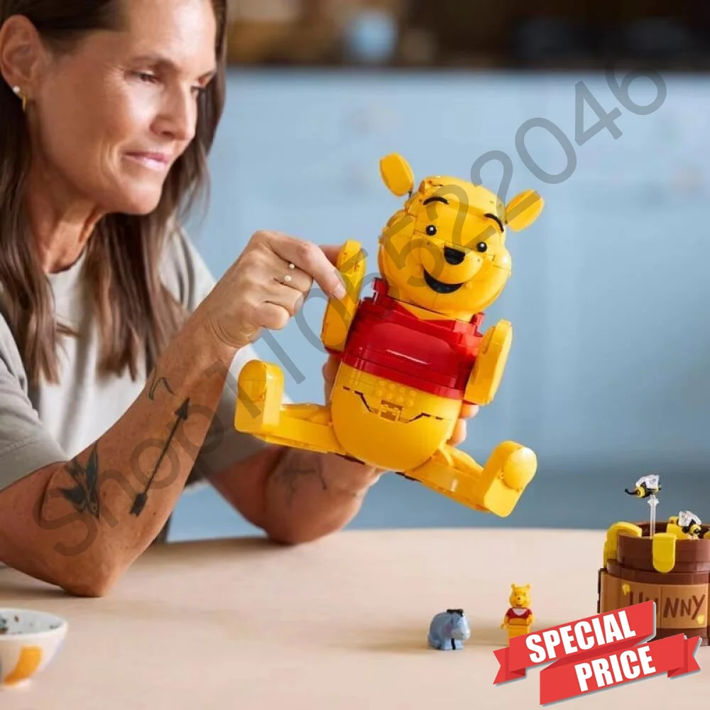 Super popular 1399pcs  Bricks Winnie The Pooh Building Blocks Cartoon Movie Bear Model Assemble for Christmas Gifts - view 3